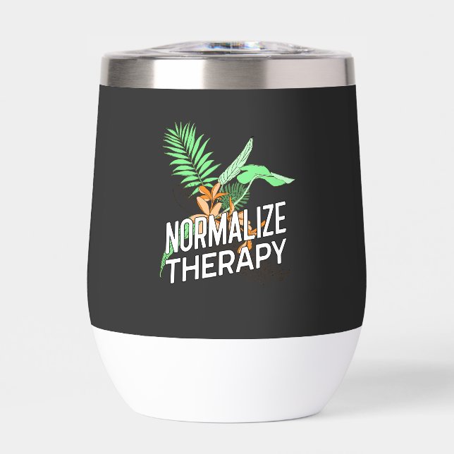 Mental Health Matters Thermal Wine Tumbler (Front)