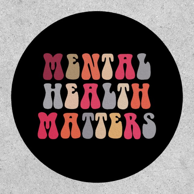 Mental Health Matters Women Therapist Autism Patch (Front)