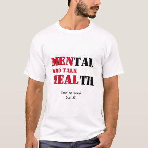 Mental Health MEN WHO TALK HEAL Custom Scripture T-Shirt