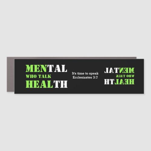 Mental Health MEN WHO TALK HEAL Customizable Car Magnet