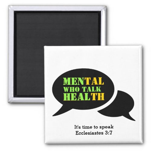 Mental Health MEN WHO TALK HEAL Customized Magnet