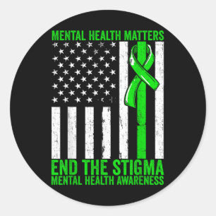 Mental Health Mental Health Awareness End The Stig Classic Round Sticker