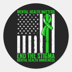 Mental Health Mental Health Awareness End The Stig Classic Round Sticker