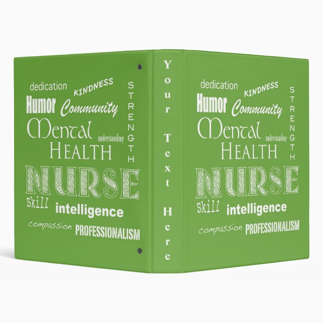 Mental Health Nurse-Attributes/Lime-Green Binder (Background)