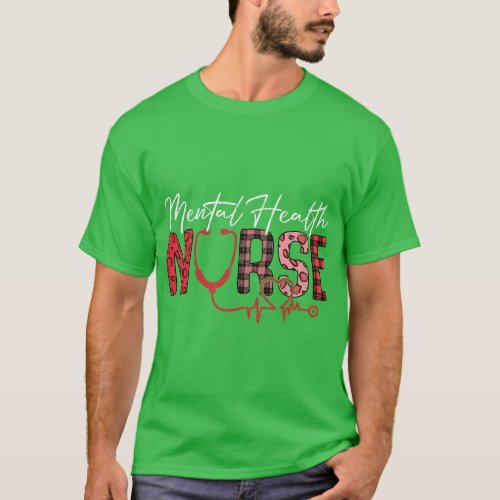 Mental Health Nurse Awareness Therapist Graphic T_Shirt