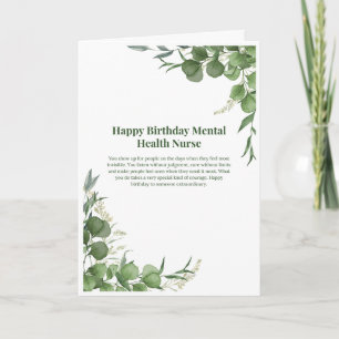Mental Health Nurse Birthday Card — Happy Birthday