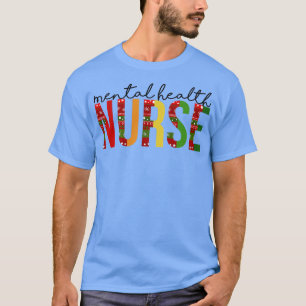 Mental Health Nurse Christmas Nurse Santa's Favori T-Shirt