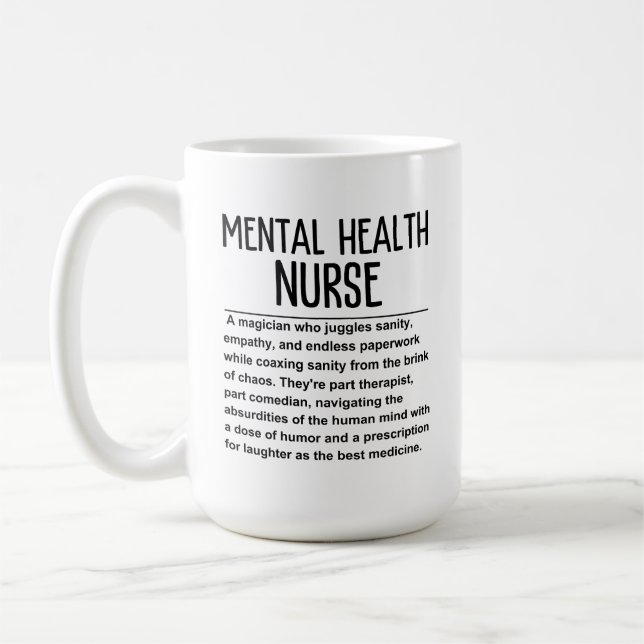 Mental health nurse coffee mug (Left)