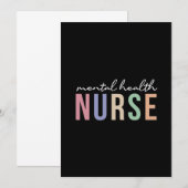 Mental health nurse Gifts for psychiatric nurse (Front/Back)