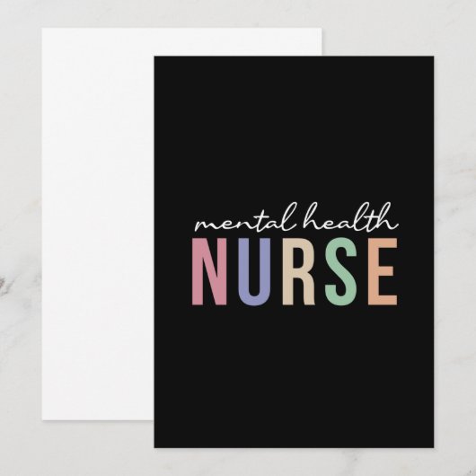 Mental health nurse Gifts for psychiatric nurse (Front/Back)