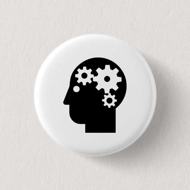 'Mental Health' Pictogram Button (Front)