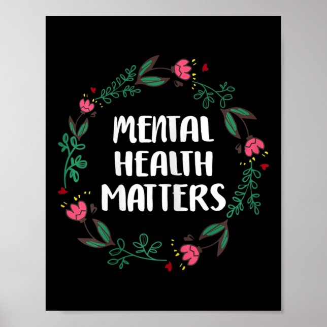 Mental Health Problems Awareness Suicide Preventio Poster (Front)