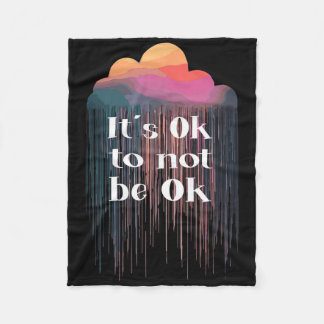 Mental Health Problems End The Stigma Mental Healt Fleece Blanket