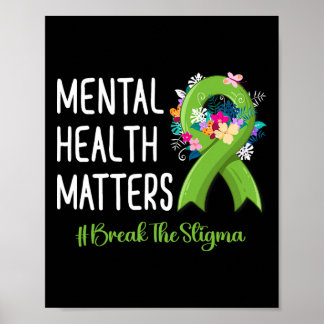 Mental Health Problems Fight Stigma Mental Health Poster