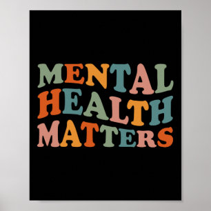 Mental Health Problems Human Brain Awareness Kids  Poster