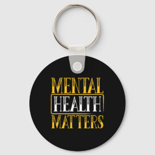 Mental Health Problems - Human Brain Illness Aware Keychain