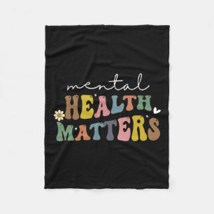 Mental Health Problems Human Brain Illness Awarene Fleece Blanket
