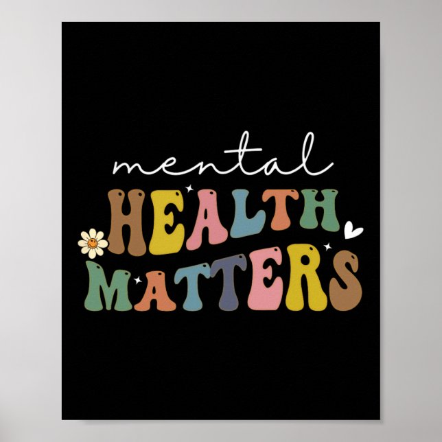 Mental Health Problems Human Brain Illness Awarene Poster (Front)