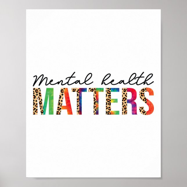 Mental Health Problems Human Brain Illness Awarene Poster (Front)