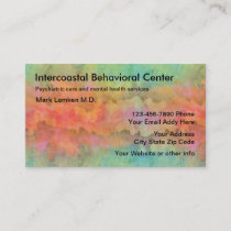 Mental Health Psychiatrist Office Business Card