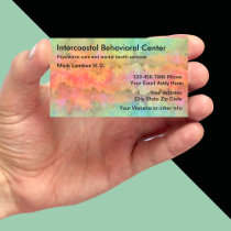 Mental Health Psychiatrist Office Business Card