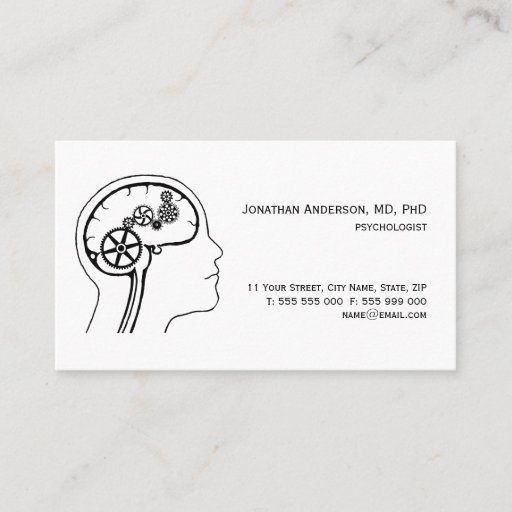 Customizable Mental Health / Psychologist business card