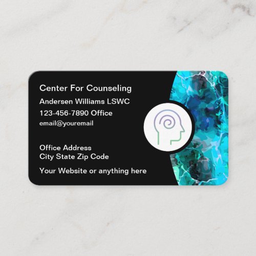 Mental Health Psychotherapist Business Cards