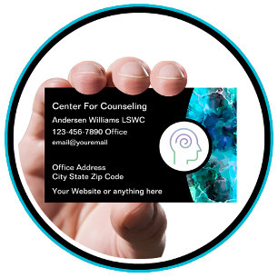 Mental Health Psychotherapist Business Cards