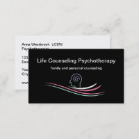 Mental Health Psychotherapist Business Cards