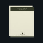 Mental Health Psychotherapists and Counsellors  Letterhead<br><div class="desc">A modern minimalist letterhead for therapists and counsellors,  you can easily customize it to you branding and add your logo if you do have one.</div>