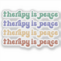 Mental Health Quote Therapy Colored  Sticker