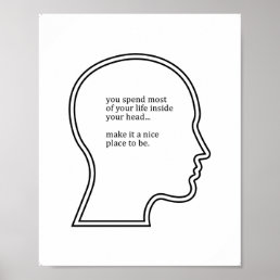Mental Health Quotes, Office Wall D&#233;cor Poster