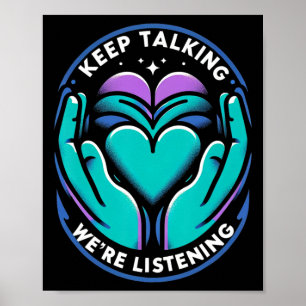 Mental Health Recovery Journey Suicide Ptsd Awaren Poster