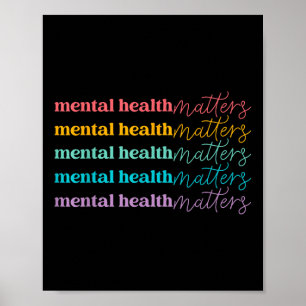Mental Health S Be Kind Self Care Mental Awareness Poster