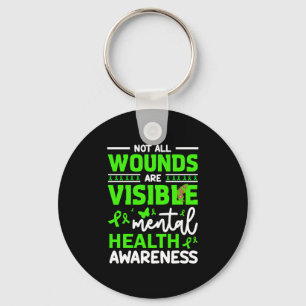 Mental Health S End The Stigma Psychology Therapy Keychain