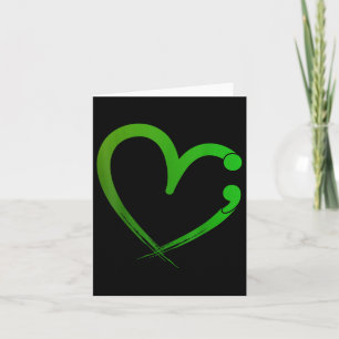 Mental Health S Semicolon Heart Awareness Month Card