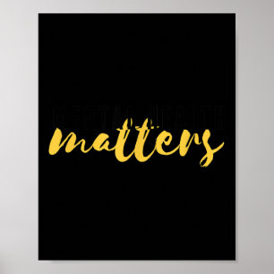 Mental Health S - Typography Yellow Awareness Poster