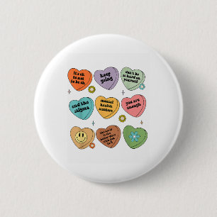 Mental Health S You Are Enough Self Care Awareness Button