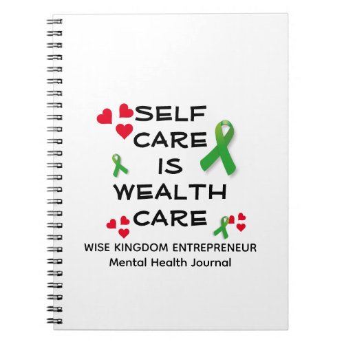 Mental Health SELF CARE WEALTH CARE Christian Notebook
