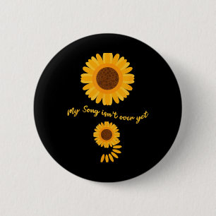 Mental Health Semicolon Sunflower Suicide Preventi Button