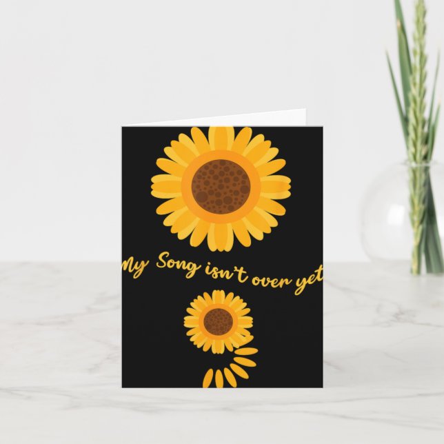 Mental Health Semicolon Sunflower Suicide Preventi Card (Front)