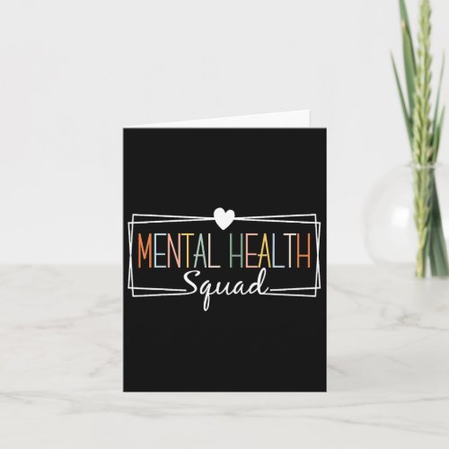 Mental Health Squad Brain Illness Mental Health Aw Card