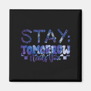 Mental Health Stay Tomorrow Suicide Prevention Awa Magnet