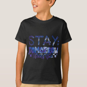 Mental Health Stay Tomorrow Suicide Prevention Awa T-Shirt