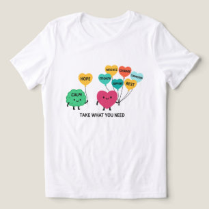 Mental Health Support Balloons Tri-Blend Shirt
