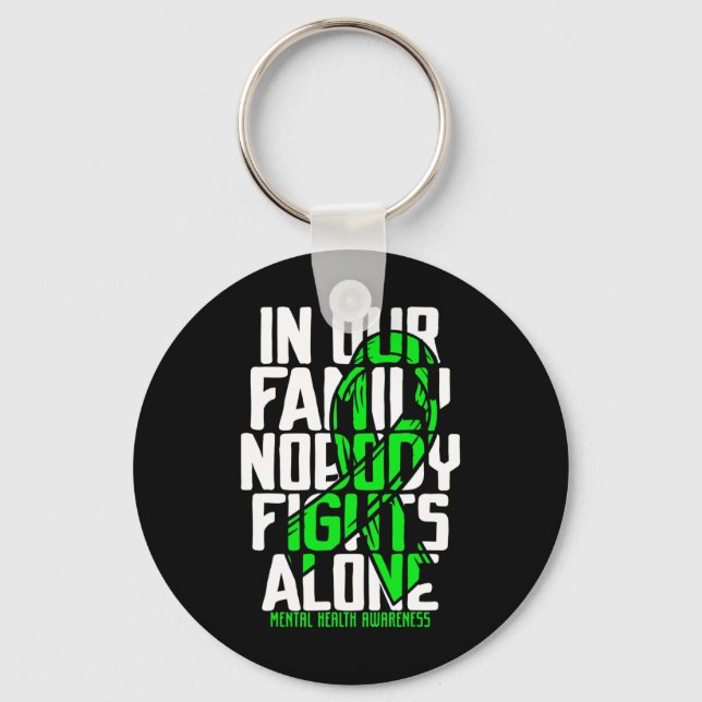 Mental Health Support Family Mental Health Awarene Keychain (Front)