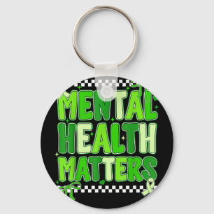 Mental health support squad preppy motivational Me Keychain