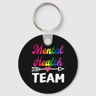 Mental Health Team Awareness Therapist Men Women S Keychain