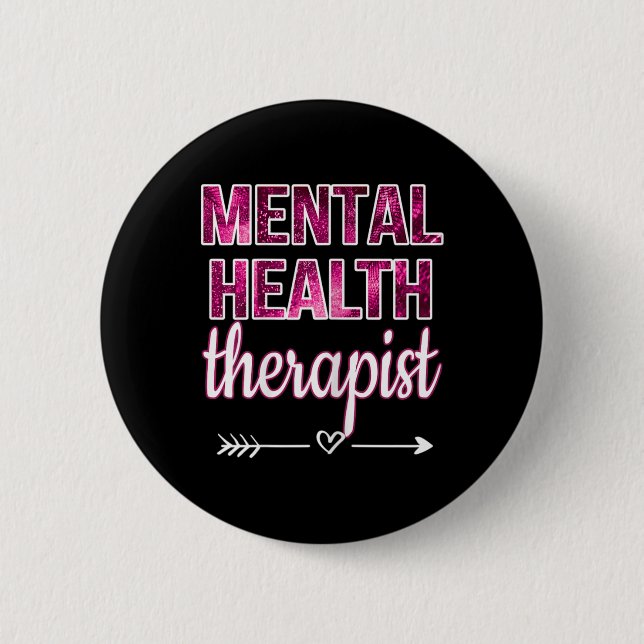 Mental Health Therapist Mental Health Counselor Th Button (Front)