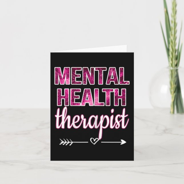 Mental Health Therapist Mental Health Counselor Th Card (Front)